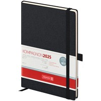 Еженедельник Brunnen 2025 Euro А5 Strong черный 10-799 66 905