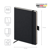 Фото Ежедневник Brunnen 2026 Euro Компаньон 10х14 см Strong черный 10-736 66 906