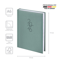 Фото Ежедневник Brunnen 2026 карманный Linesse морской зеленый 73-736 69 566