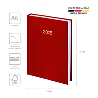 Фото Ежедневник Brunnen 2026 карманный Miradur красный 73-736 60 206