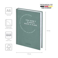 Фото Ежедневник Brunnen 2026 карманный Torino Trend бирюзовый холодный 73-736 38 536