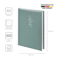 Фото Ежедневник Brunnen 2026 Стандарт Linesse морской зеленый 73-795 69 566