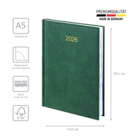 Фото Ежедневник Brunnen 2026 Стандарт Miradur зеленый 73-795 60 506