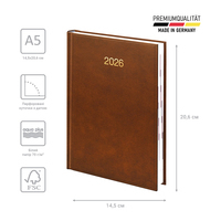 Фото Ежедневник Brunnen 2026 Стандарт Miradur коричневый 73-795 60 706