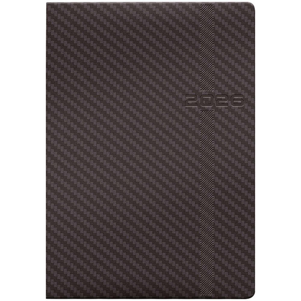 Ежедневник Brunnen 2026 Стандарт Soft Carbon серый 73-795 31 926