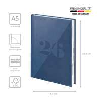 Фото Ежедневник Brunnen 2026 Стандарт Torino Trend синий 73-795 38 616