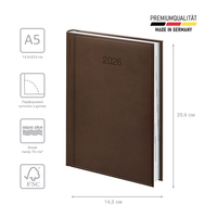 Фото Ежедневник Brunnen 2026 Стандарт Torino коричневый 73-795 38 706