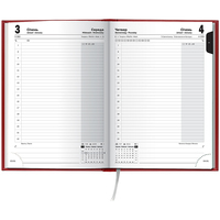 Ежедневник Brunnen 2026 Стандарт Torino красный 73-795 38 206