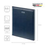 Фото Еженедельник Brunnen 2026 Бюро Soft синий 73-761 36 306