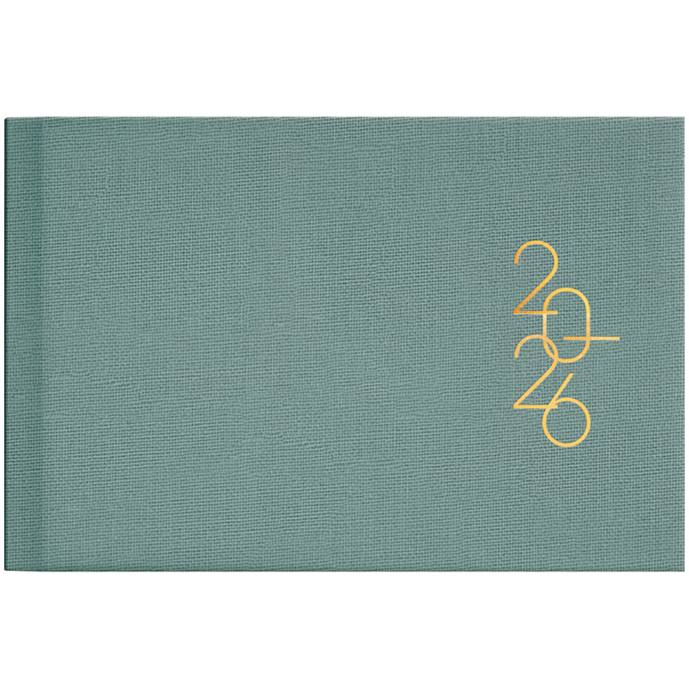 Еженедельник Brunnen 2026 карманный Linesse морской зеленый 73-755 69 566