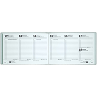 Еженедельник Brunnen 2026 карманный Linesse морской зеленый 73-755 69 566